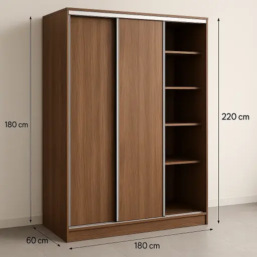 [0101001] Closet Corredizo 3 Puertas